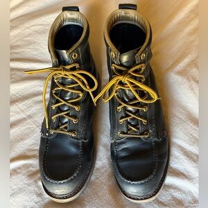 Men’s Thorogood American Heritage 6” Black Moc Toe Work Boots